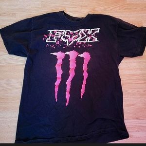 Pink monster energy  shirt